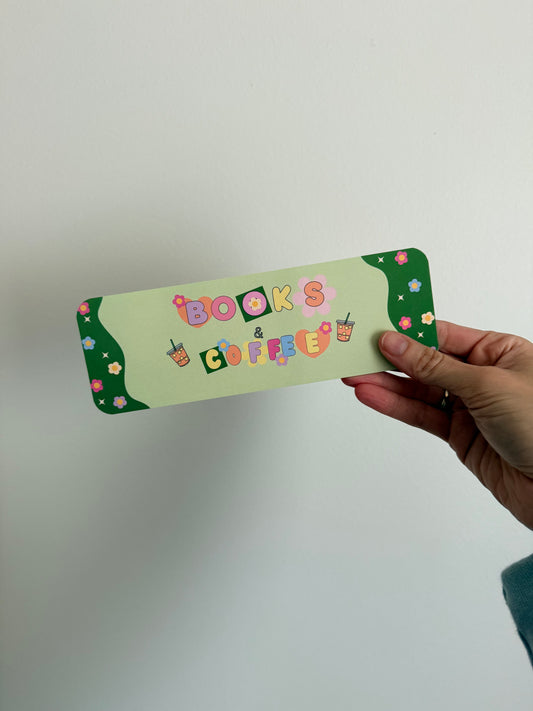 Books & Coffee Bookmark
