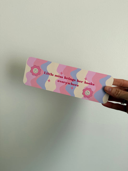 Little Miss Brings Her Book Everywhere Bookmark